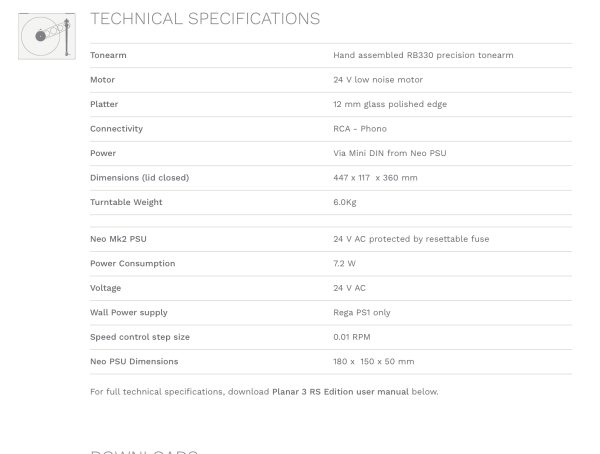 Rega Planar RS Edition